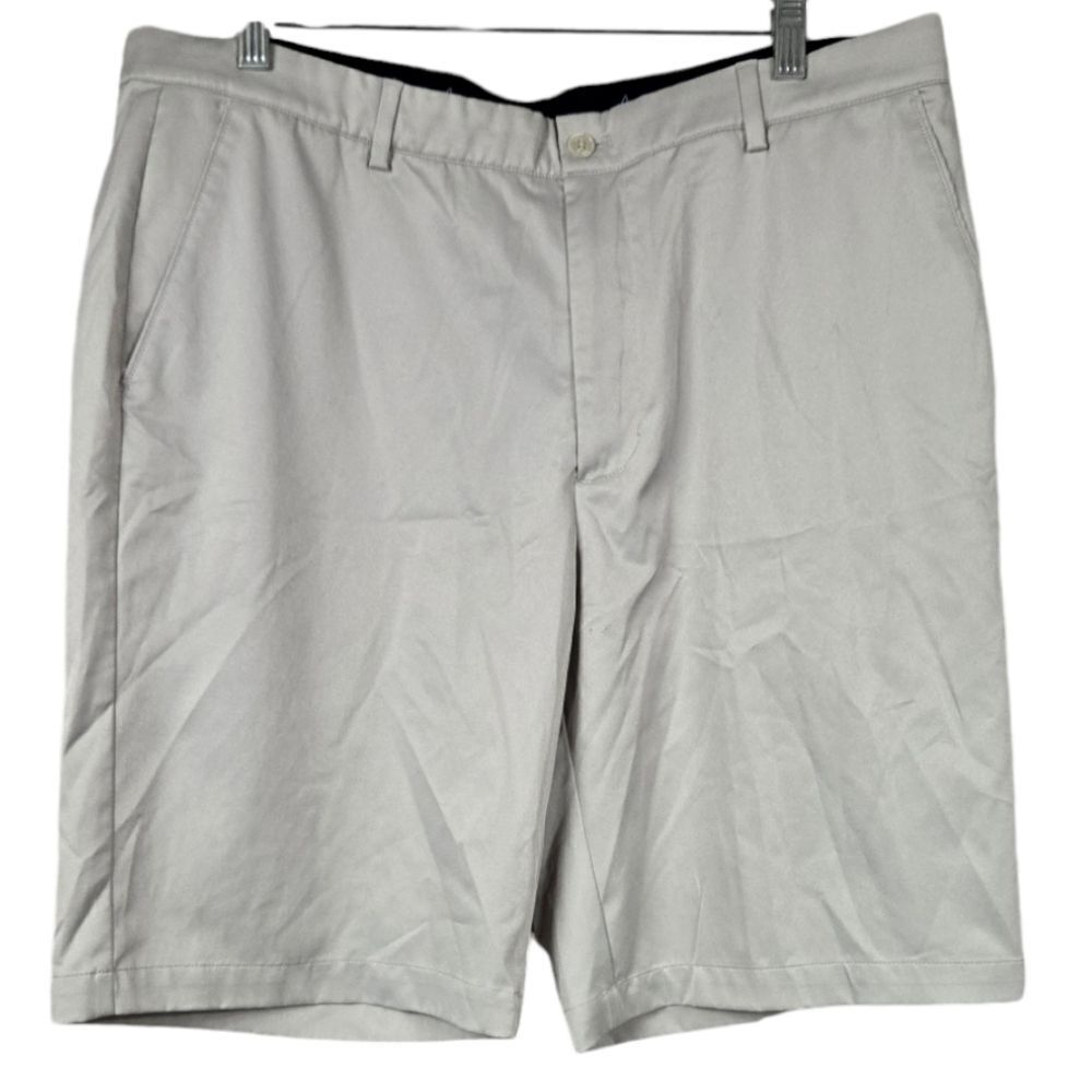 Greg Norman Men's 38 Classic Stretch Shorts Golf Shark Grey Pockets Athleisure